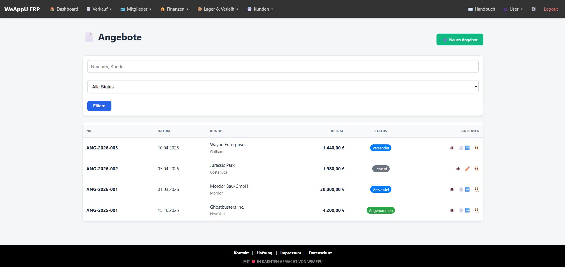 einfach-gebucht Screenshot